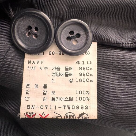 Korean Vintage Compagna Wool Striped Blazer - Picture 6 of 9